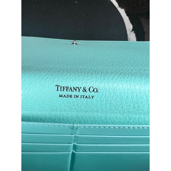 Authentic Tiffany & Co. Continental Flap Wallet Signature Tiffany Blue Leather - Picture 13 of 15